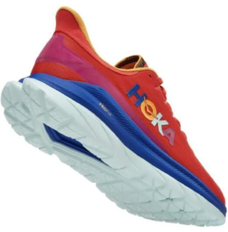 Hoka One One Women's Mach 4 Red/Blue-3